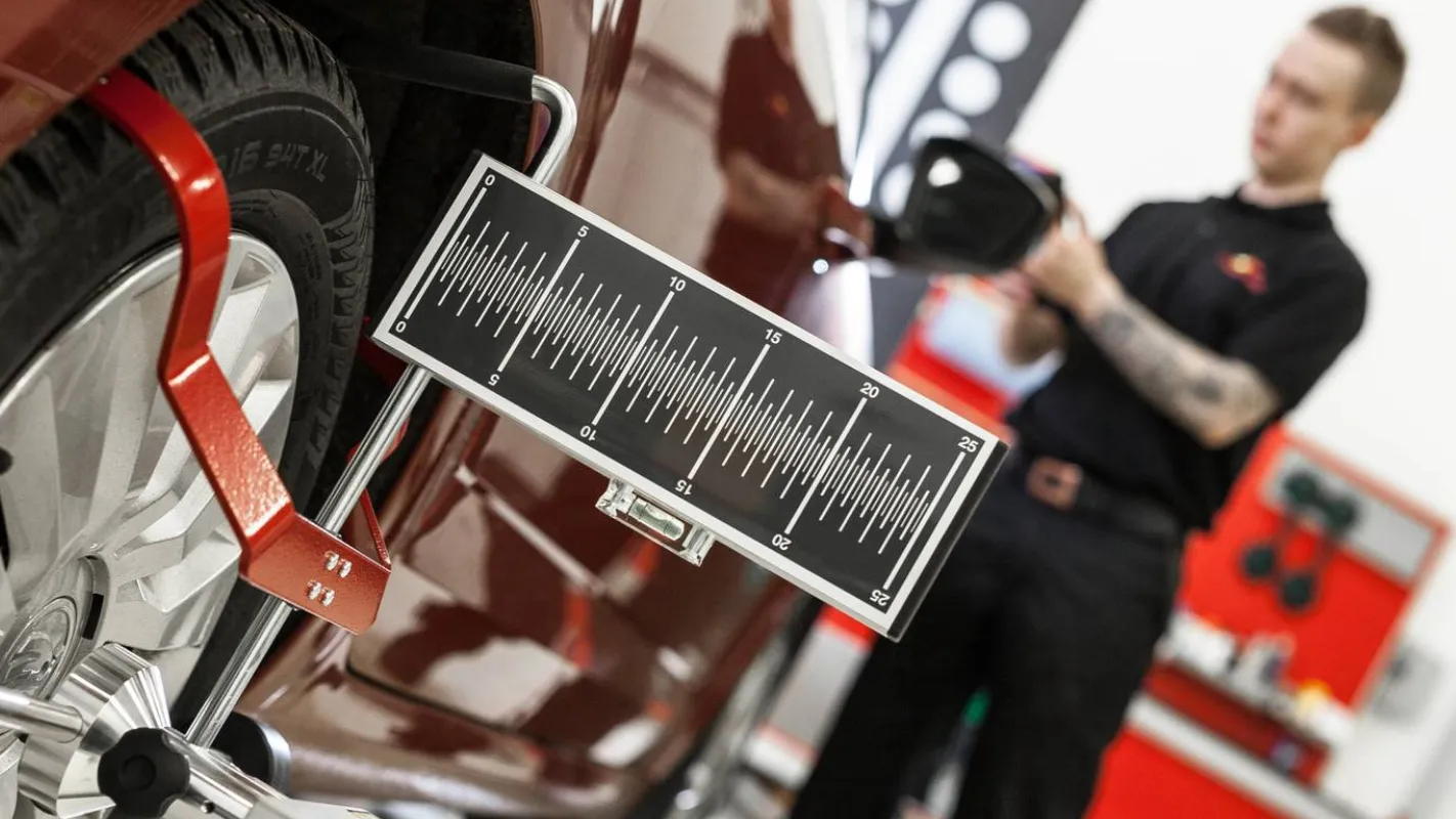 Technician doing recalibration