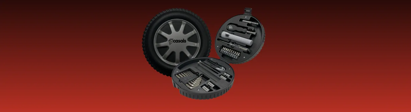 tyre and toolbox